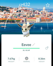 ⚡ Shiny Explorer Eevee Lisbon Background | Pokémon GO Trade picture