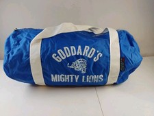 Vintage 1970's Goddard High School Kansas Zippered Gym Duffle Book Bag Lions picture