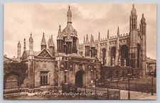Cambridge King's College Chapel Frith's Series Sepia Postcard England picture