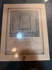 Antique Original 1910 PA Confirmation Certificate ESTATE SALE -make an offer picture