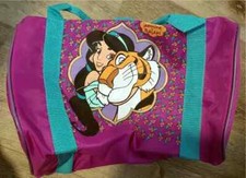 Aladdin-Jasmine - Kids Overnight Nylon Zipper Bag - 1990's picture