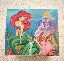 Pro Set Disney Little Mermaid Collectible Story Cards Sealed Box 36 Packs 1991 picture