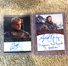 HBO Game of Thrones 2013 Limited Edition Autograph 2-Card Lot Gleeson/Hivju picture