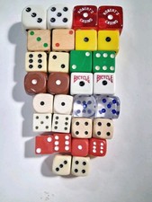 Vintage Dice Lot of 15 Pair Game Mixed 30 Pcs Bundle Game picture