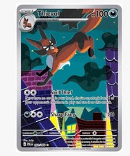 Thievul 092/084 Illustration Rare Pitch Black Pokemon New. x2 picture