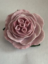 Lenox Garden Pink porcelain Mini Rose flower figurine, Prosperity 1993 picture