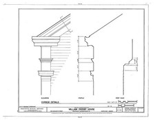 Nantucket Massachusetts William Crosby House 1930s Cornice Details HABS picture