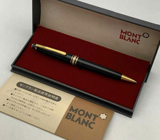 Authentic Montblanc Meisterstück 164 Black Gold Ballpoint Pen New Box picture