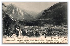 Birds Eye View Meiringen Swiss Alps Switzerland UNP UDB Postcard S17 picture