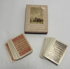 Vintage 50s Bernhard Altmann House of Cashmere Twin Playing Card Deck w/ Box  picture