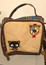 Sanrio Chococat Insulated Plaid Lunch Bag w/ Shoulder Strap, Zip picture