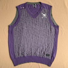 OAKLEY Skull Vest Purple Bone Design Techwear 66cm Japan Rare Excellent picture