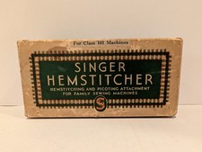 Vtg Singer 121076 Hemstitcher Picot w/Throat Plate Screw Box Singer 101 Machines picture