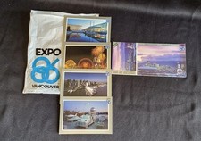 Vintage Expo 86 Vancouver Souvenir Lot Plastic Bag Postcards Booklet World Fair picture