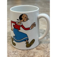 Vintage Schmid Olive Oyl Popeye Musical Mug Hello Dolly King Features Japan picture