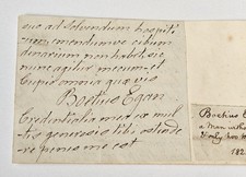 1822 Boetius Egan Autograph | 