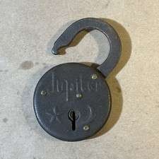 Antique Jupiter Key Lock No Key As Is INV-AT17 picture