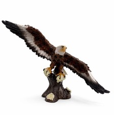 1995 Limited Edition Eagle Perched on Tree Stump 13in Wide picture