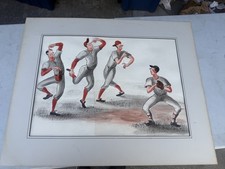 Gerry Gersten 1940 Series between Cincinnati Reds Detroit baseball players 17x24 picture