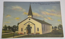 Vtg c1943 Post Chapel Army Air Forces Gunnery School Tyndall Field FL Postcard picture