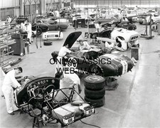 1967 Carroll Shelby AC Cobra Mustang Muscle Car Assembly Line Shop 16x20 Photo picture