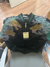Godzilla KING GHIDORAH Souvenir Jacket Embroidery M Unisex Japan Cosplay Kaiju picture