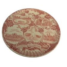 Antique Yellowstone Collectors Plate Old English Staffordshire Ware Rare   z6 picture