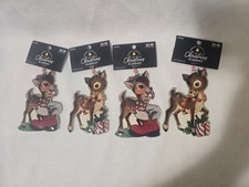 2025 Robert Stanley Vintage Look Metal Reindeer Ornaments picture