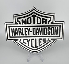 Harley-Davidson Bar & Shield Hitch Plug Metal Sign w/ Mounting Brackets & Bolts picture