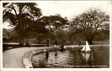 Southampton Lake and Common c1900s-10s Real Photo Vintage Postcard picture