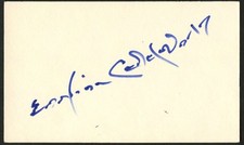 Erskine Caldwell d1987 signed autograph 3x5 cut Novelist Story Writer C079 picture