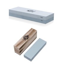 Masahiro Double Side Whetstone, Rough #400, Medium #1000, Knife Sharpening Stone picture