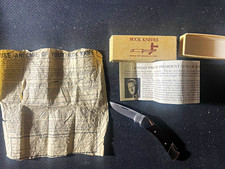 Vintage pre 1986 Buck505 Knight Black Micarta knife picture