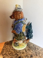 GERMAN DACHSHUND CHRISTMAS STEIN PORCELAIN 13” Man’s Best Friend Series 2002 picture