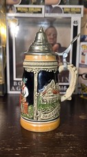 Zoller and Born Hand Painted Beer Stein. Made In Germany picture