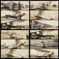 Ace of Spades VMA-231 USMC Squadron Photo Lot, 12 Photos 1928-1937 4.50