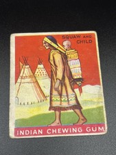 1933 Goudey Indian Gum R73 #21 Squaw and Child (Papoose) 48 Back Vintage Card picture
