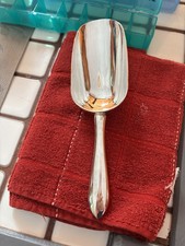 SilverPlated Ice Scoop For Ice Bucket Towle Silversmiths 8 1/2” Excellent Cond. picture
