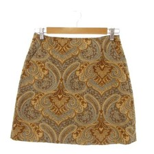 Unused item Ray Beams Skirt 1 Brown Paisley pattern /AO3 ■ECB009 Ladies picture