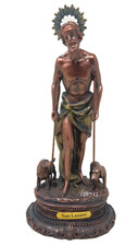 San Lazaro St Lazarus 13 Inch  Bronce Color  Resin Figurine picture