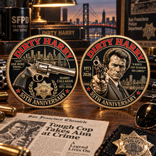 Dirty Harry 55th Anniversary Harry Callahan Commemorative Coin picture