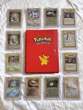Vintage Pokemon Card Collection 9 Holos Japanese English WOTC + Original Binder picture