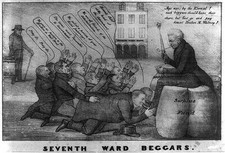 Andrew Jackson Reuben Miles Whitney Seventh Ward Beggars 1839 Political Cartoon picture
