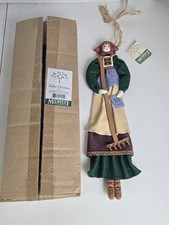 VTG Cynthia Madrid French Girl Folk Art 18” Doll Midwest Cannon Falls Wall Hang picture