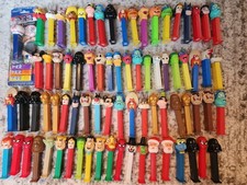 Lot of 78 Vintage Pez Dispensers With Feet, Big Variety picture