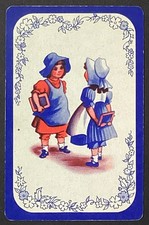 Cute Little Girls Vintage Single Swap Playing Card picture