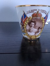 Queen Elizabeth II Coronation Tea Cup  1953 Salisbury Bone China Adams picture