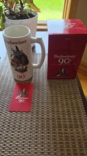 2023 Budweiser Holiday Stein 90th Anniversary Edition Clydesdale With COA Nice picture