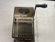 Vintage TODD Century Eight Protectograph Model NO: 30 picture