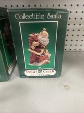 Vintage Cedar Creek Collection Santa w/ Bag And Chimney (Original Box included) picture